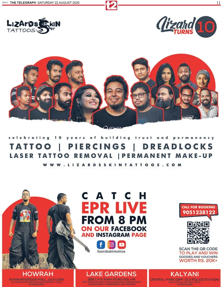 Lizard’s Skin Tattoos celebrates their 10th year anniversary at T2 in collaboration with We Make Us.