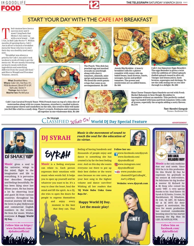 Advertorial Special Feature about DJs' on The Telegraph T2 by We Make Us.