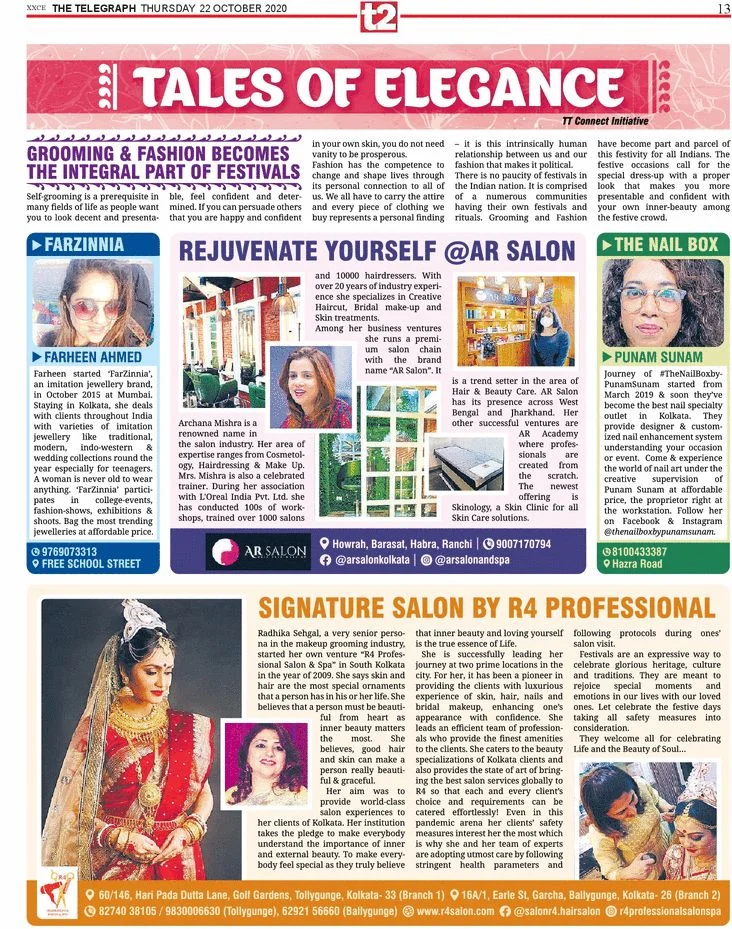 Tales Of Elegance has been executed by We Make Us and it has been published at The Telegraph T2.