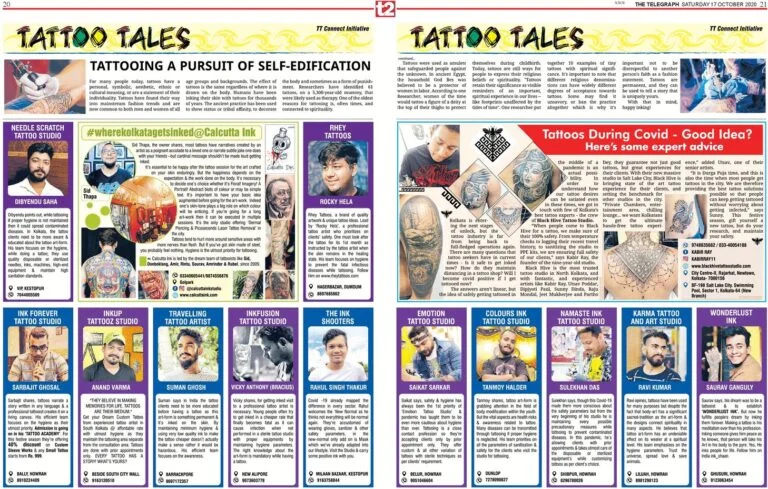 Tattoo Tales has been published at The Telegraph T2 has been executed by We Make Us, the editorial advertising agency in an interview format.