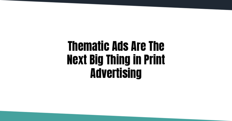 Thematic advertisements in recent time creating wonders for business.