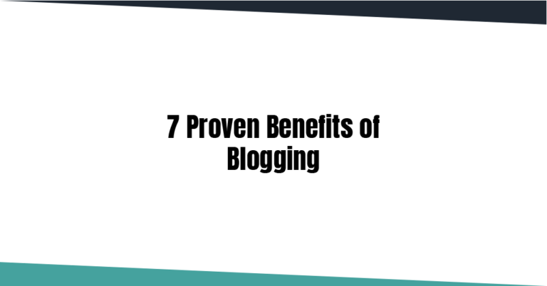 Benefits of Blogging