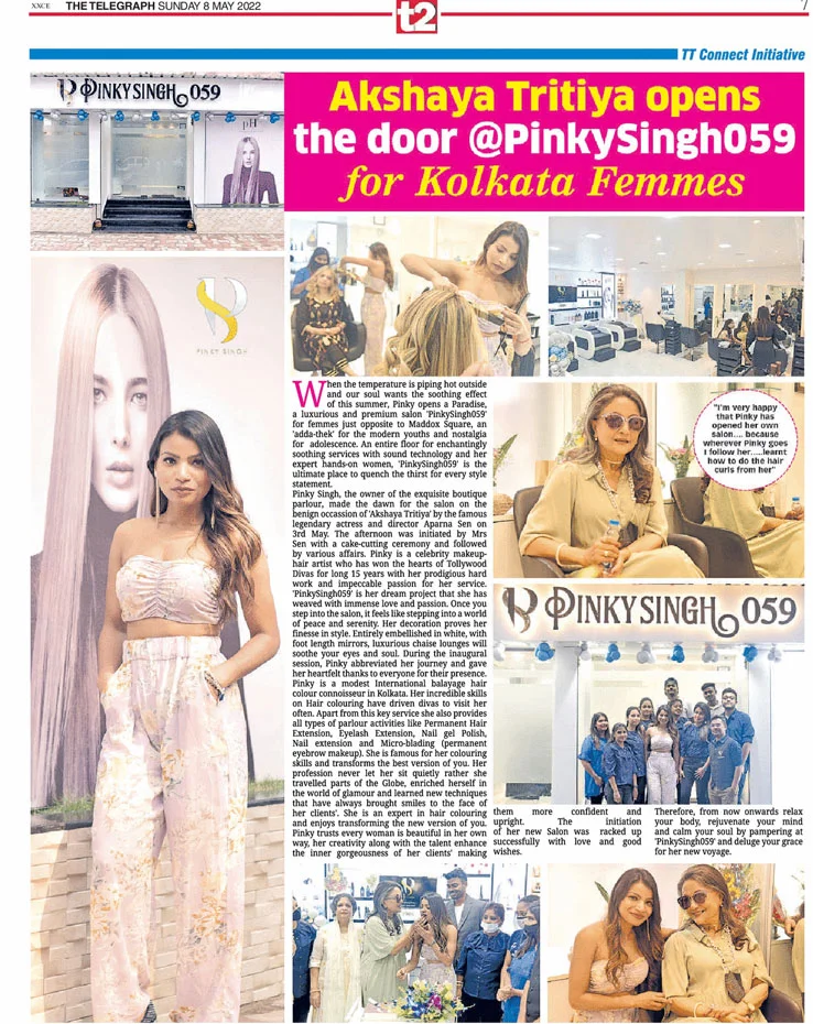 T2 Full Page Advertorial TT Connect Initiative on the inaugural Programme of Pinky059 on Akshaya Tritiya by Aparna Sen