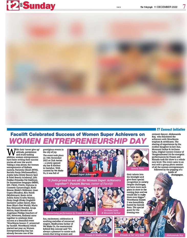 The Telegraph T2 Half Page Advertorial Wowmania