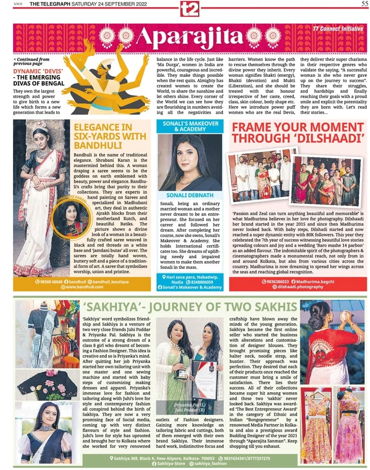 Aparajita in association with t2 The Telegraph